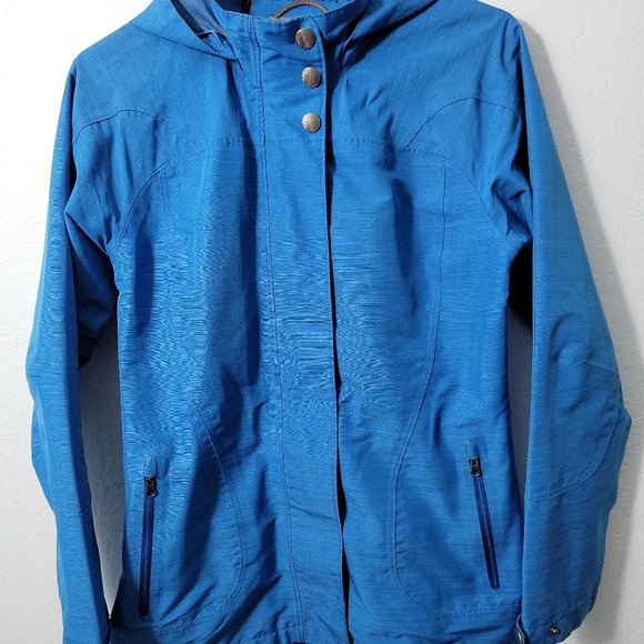 Merrill Opti-Shell Blue Women's Light Hooded Jacket Size SP 72721-0399 - Picture 2 of 9